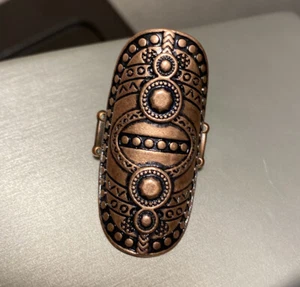 Tiki Trail Copper Adjustable Ring - Picture 1 of 3