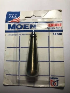 Inserto de mango de palanca tradicional Moen 14730 latón antiguo pieza genuina de fábrica - Imagen 1 de 2