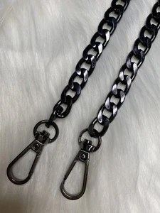 Bag Chain Strap Replacement Shoulder Handbag Purse DIY 15.7” Gunmetal Dark Gray - Picture 1 of 2