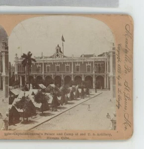 Captain General's Palace & Camp Havana Cuba Keystone Stereoview - Picture 1 of 2