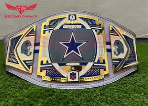 Dallas Cowboys NFL Championship Wrestling Gürtel 2mm/4mm Zinc Erwachsene Replica Gürtel - Bild 1 von 4