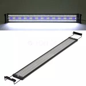 LAMPADA PLAFONIERA 60CM 78 LED 60-90CM ACQUARIO LUCE BIANCA BLU PESCI PIANTE - Foto 1 di 9