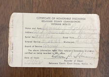 Vietnam Honorable Discharge From the United States Army Certificate Original