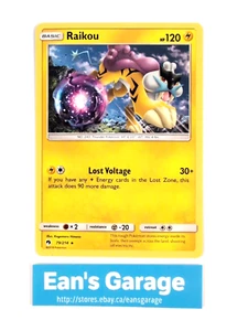 Pokemon Raikou Basic 79/214 Lost Thunder Rare - MN - Imagen 1 de 2