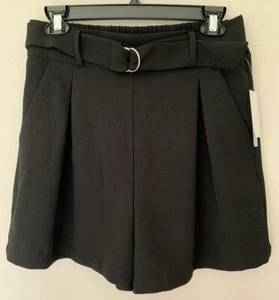 ABOUND Shorts Medium Nero Donna 3” Cucitura Interna Nordstrom Crepe Lavoro Festa Cintura - Foto 1 di 4