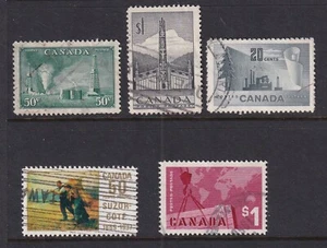 Canada Used High Value Stamps from 1950-1969 - Picture 1 of 1