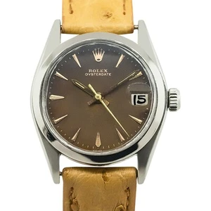 Rolex 6466 Oysterdate Brown Tropical Dial Vintage Watch - Picture 1 of 5