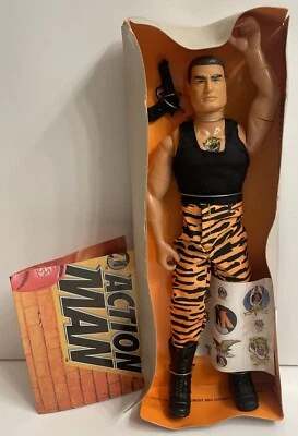 Action Man 12 pulgadas Tiger Strike Force 1996 Kenner vintage con tatuajes completos Foto 1 de 4