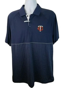 Polo Oficial Nuevo con Etiquetas MLB Minnesota Twins Cutter and Buck Azul Talla Grande - Imagen 1 de 7