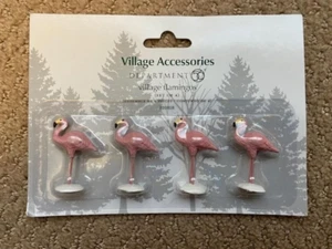 Department 56 Village Flamingos - Set of 4 #810818 - Picture 1 of 1