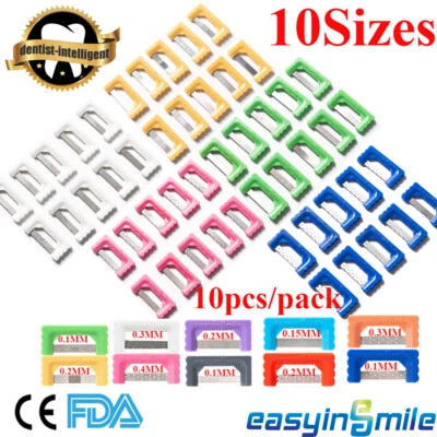 Tiras de pulido dental interproximal 10 piezas tiras de ortodoncia IPR sierra de reducción Foto 1 de 4
