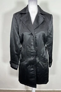 Spense Women’s Black Colored Long Sleeve Trench Coat Size S - Picture 1 of 7