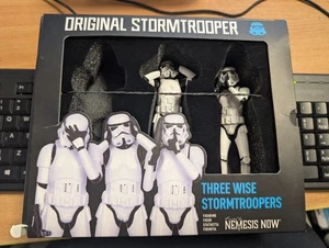 Nemesis Now Original Stormtrooper Two Wise Sci-Fi Figurines, White, 14cm - Picture 1 of 1