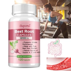 Rote Bete 1200 Mg – Verbessert Stickoxidwerte,Blutdruck Und Verdauungsgesundheit - Bild 1 von 13