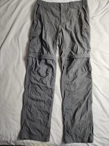 Columbia Omni-Shade Sun Protection Convertible Pants Mens Size 34x34 Gray NEW - Picture 1 of 10