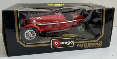 ALFA ROMEO 8C 2300 MONZA (1931) scala 1:18 BBURAGO con scatola cod.3014 - Immagine 1 di 4
