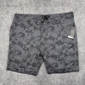 Travis Mathew Shorts Herren 42 meliert grau Intel Golf Nadelstreifen Chino 9" Schrittlänge - Bild 1 von 7