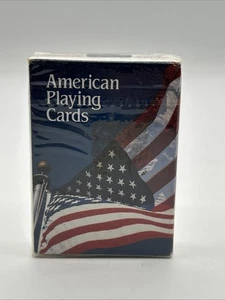 American Flag Playing Cards Plastic Coated Poker 359 USA New Sealed - Picture 1 of 7