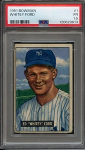 1951 Bowman #1 Whitey Ford RC PSA 1.5 HOF New York Yankees 9613 - Picture 1 of 2
