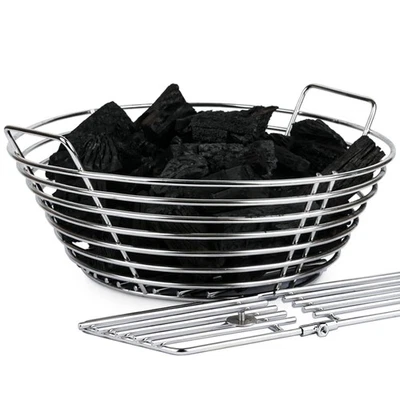 DALLDEN Stainless Steel Charcoal Ash Basket for Large Big Green Egg & Kamado Joe Clas...