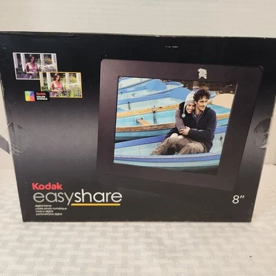 Kodak EasyShare P86 8” Digital Picture Frame Black Open Box - Image 1 of 4
