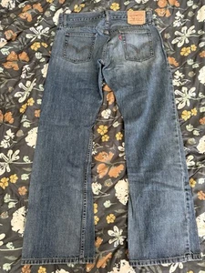 Pantalones de mezclilla Levi's 527 para hombre talla 31 Bootcut azul lavado oscuro vaquero Rockabilly Western - Imagen 1 de 19