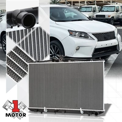 Radiador de refrigeración de núcleo de aluminio estilo OE para 10-16 Lexus RX350/450h Sienna 3,5 L Foto 1 de 4