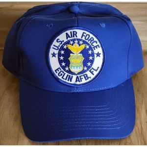 Gorra de camioneros de la Fuerza Aérea de los Estados Unidos Snapback de la USAF Elgin AFB FL ver foto - Imagen 1 de 8