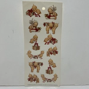 Kewpie Christmas Stickers Seals COMPLETE Sheet 1986 Vintage Ephemera - Picture 1 of 1