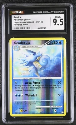 CGC 9.5 Seadra 70/146 Reverse Holo Legends Awakened Pokémon Card - Image 1 of 2