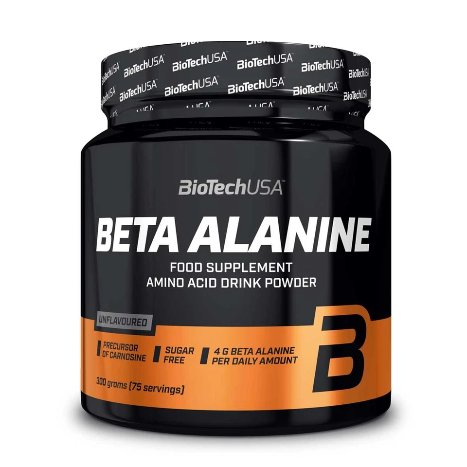 (65 EUR/kg) Biotech USA Beta Alanina 300g Aminoácido Booster Resistencia Deporte
