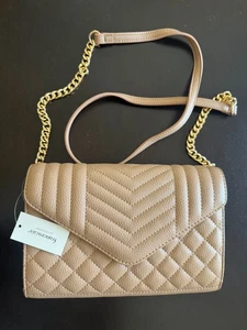 Borsa a mano Francesca's trapuntata marrone busta - Foto 1 di 4
