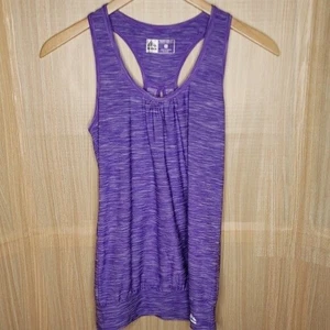 Reebok Performance lila langes Razorback Tank Top klein. - Bild 1 von 6