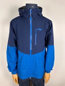 Outdoor Research Mens Foray Gore-Tex Jacket Waterproof Admiral Blue Size L - Picture 1 of 14