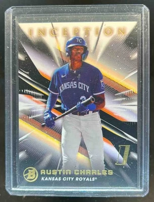 2023 Bowman Inception Austin Charles #92 Royals - Image 1 of 2