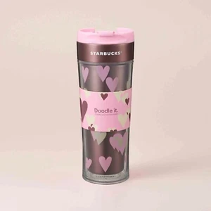 RARE Starbucks Valentines Doodle It Cup 16 oz - Picture 1 of 9