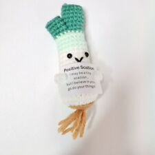 with Positive Affirmation Card Knitting Inspired Toy