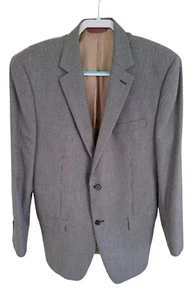 Izod Blazer Mens Sport Coat 42L Two Button Checkered Business Casual Jacket  - Picture 1 of 6