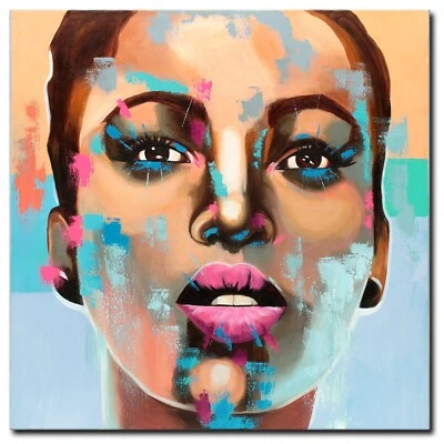 ORIGINAL Acryl Bild Gemälde Frau Abstrakt Malerei Kunst Modern Erotik HANDGEMALT - Bild 1 von 4