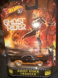 2018 Hot Wheels Retro Entertainment Ghost Rider Charger card variant - Picture 1 of 3