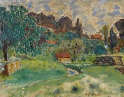 Impresión en lienzo Pierre Bonnard paisaje de Cagnes 16 x 20 Foto 1 de 4