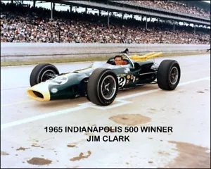 Impresión fotográfica de Jim Clark Indy 500 Winner 1965 8x10 - Imagen 1 de 1