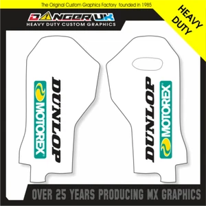 HUSQVARNA HUSKY TC FC MOTOCROSS MX UNTERER GABELSCHUTZ GRAFIK AUFKLEBER WEISS - Bild 1 von 1