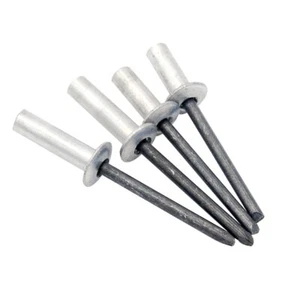 100 piezas M3.2/M4/M4.8/M5 aluminio-acero carbono cabeza redonda extremo cerrado tirón sellado - Imagen 1 de 13