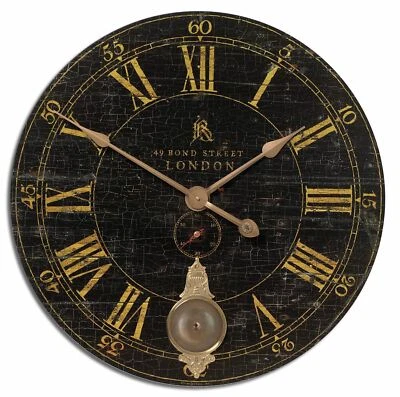 Reloj de Pared Uttermost 6030 Bond Street 30" Negro Foto 1 de 3