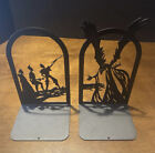 Stunning Harry Potter Metal Tale Of Three Brothers DEATH Book Ends Litjoy RARE