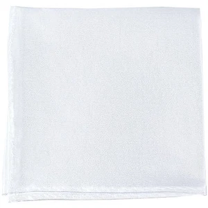 Nuevo MANZO Para Hombre Poliéster Acabado Brillante Bolsillo Cuadrado Hankie Solo Blanco Formal - Imagen 1 de 2