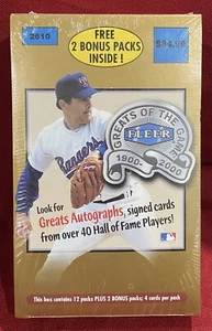 2000 FLEER GREATS OF THE GAME BASEBALL FACTORY SEALED BOX BLASTER RETAIL RARE - Picture 1 of 2