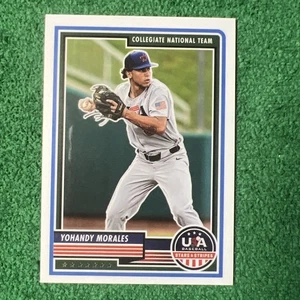 2023 Stars And Stripes Baseball Yohandy Morales #77 Miami Hurricanes Panini - Bild 1 von 6