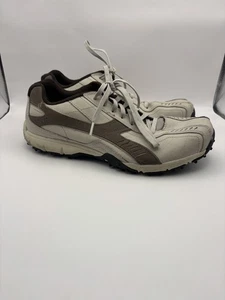 Zapatos de golf Skechers Trade Mark 92 de cuero blanco sin espinas para hombre talla 10,5 - Imagen 1 de 6